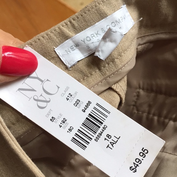 New York & Company 7th Avenue TALL wideleg Stretch - Picture 6 of 8